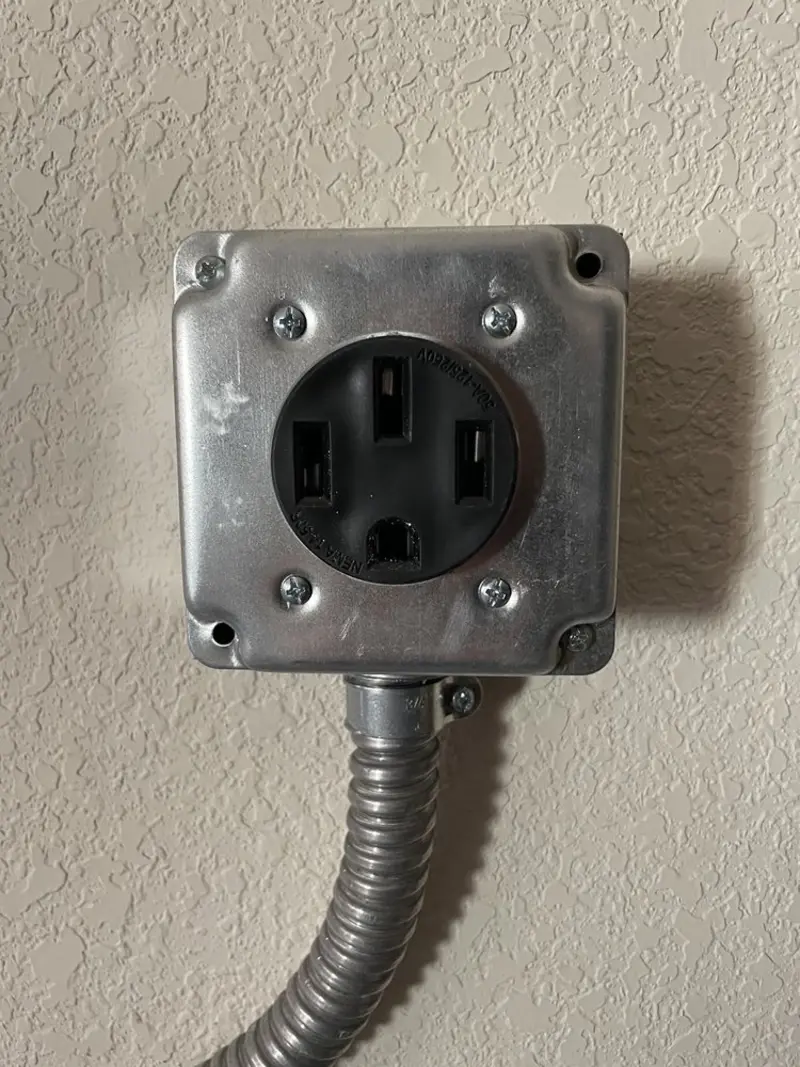 NEMA 14-50 outlet installed for Smart Home Electrical in Daleville